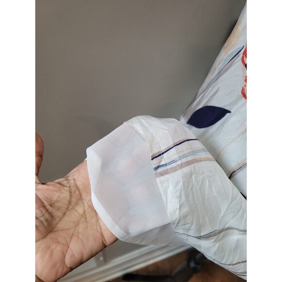 Isabella Sinclair Dress Size 2 White Floral Sleeveless Summer Casual - Picture 13 of 15